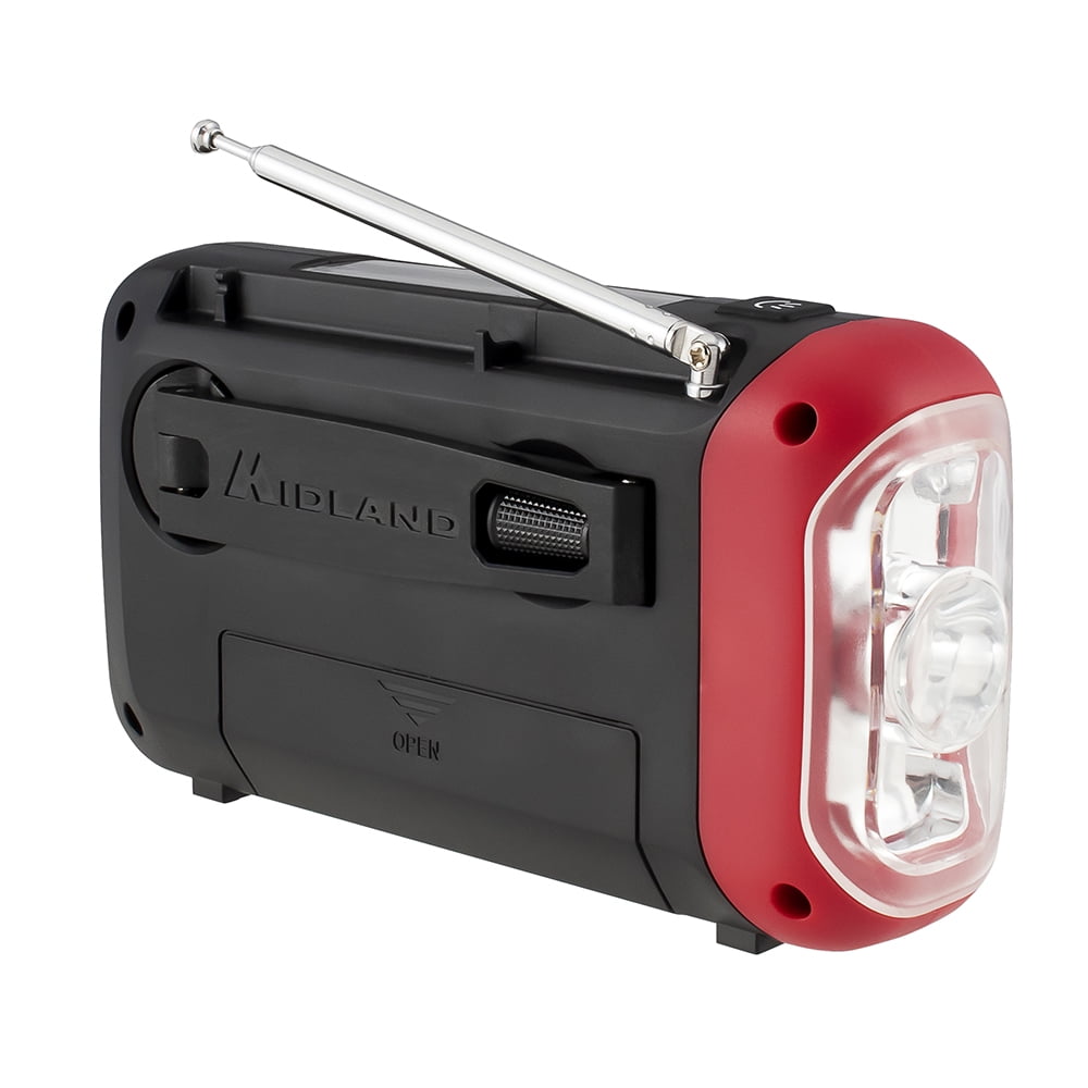 Midland Portable Weather Radio, Black, ER50