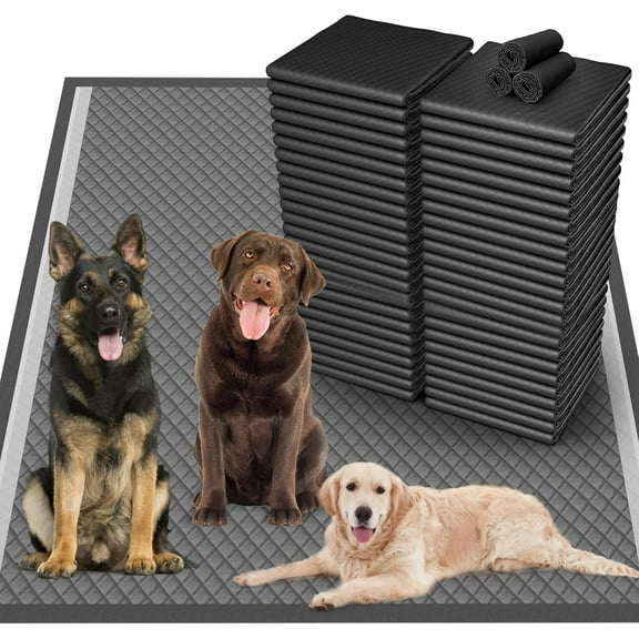 24"x36" Activated Charcoal Pee Pads for Dogs , 20 Count, Extra Large, Super Absorbent, Leakproof and Odor Resistant, Disposable Puppy Pads, Pet Training Pads, Potty Pads