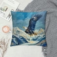 thumbnail image 2 of Orinice Eagle Mountain Sky Graphic Decorative Cushion Throw Pillow Cover for Home Living Room Sofa, High-Quality Pillowcase 1PC 22x22in, 2 of 5