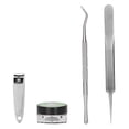 thumbnail image 4 of Almohadilla correctora para uñas encarnadas, cortaúñas, pinzas para levantar uñas encarnadas, herramientas de pedicura (12 unidades), 4 of 14