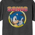 thumbnail image 6 of Sonic the Hedgehog Distressed Art Men's Charcoal Short Sleeve Tee-3XL, 6 of 7