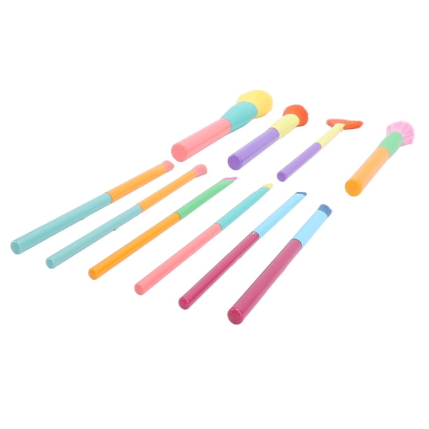 Pinceles De Cosméticos, Juego De Pinceles De Maquillaje Colorido, Contraste De Color Para Contornear