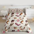thumbnail image 2 of Castle Fairy Western Cowgirl Boots Hats Bedding Comforter Set 2pcs for Teens,Southwestern Vintage Horseshoe Twin Comforter Sets Microfiber,Chic Floral Flowers Breathable Bedding Set, 2 of 8