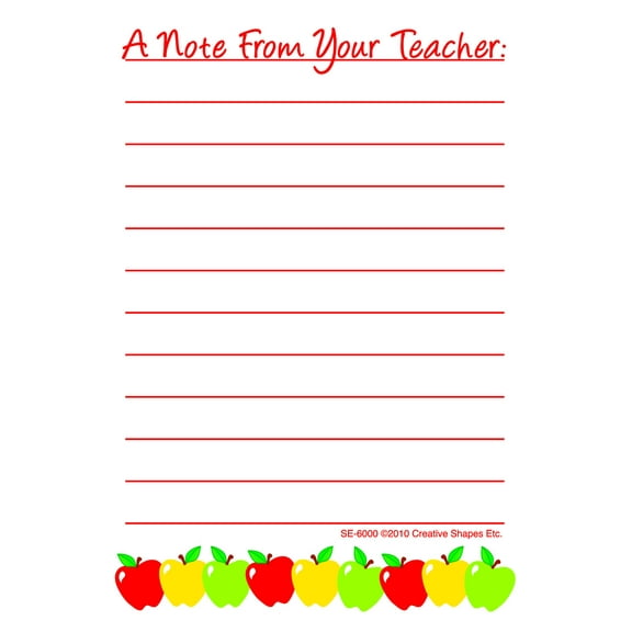 Teacher Note, Notes and Quotes, 3.5in x 5in, 35 sheets