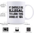 thumbnail image 2 of 61st Birthday Gifts for Men - 1958 Birthday Gifts for Men, 61 Years Old Birthday Gifts Coffee Mug for Dad, Husband, Friend, Brother, Him, Colleague, Coworker - 11oz, 2 of 6