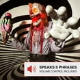 thumbnail image 6 of Haunted Hill Farm Haunted Hill Farm 6.9 ft. Motion-Activated I Scream Clown Halloween Animatronic by Tekky, HHSCREAMCLWN-1FLSA, 6 of 18