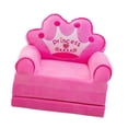 thumbnail image 4 of Sillón plegable para niños, muebles cómodos para niños con dibujos animados, silla plegable, silla para niños pequeños, plegable para sala de estar y Rosa, 4 of 8