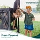 thumbnail image 5 of WONDERFOLD W2 Original+ Stroller Wagon (2 Seater) - Collapsible Wagon Stroller with Seats with 5-Point Harnesses, Easy-Access Door, and Adjustable Sun Canopy, Charcoal Gray, 5 of 5