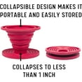 thumbnail image 3 of Kuissential SlickDrip- Collapsible, Reusable Silicone Coffee Dripper- Filter Cone- Easy Manual Coffee Brew Maker- Makes 1 to 2 cups of Strong Brew Flavor- For Hiking, Camping, Home, Office, 3 of 5