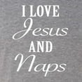 thumbnail image 5 of Wild Bobby I Love Jesus and Naps Inspirational/Christian Women Tri-Blend Racerback Tank Top, Premium Heather, Small, 5 of 5