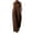Brown, variant on Women's Vacation Jumpsuit, Sleeveless Stand Collar Button-Down, Loose Wide Leg One-Piece For Summer Travel & Resort Wear Red 3XL