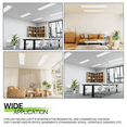 thumbnail image 6 of Magshion 6 Piece 1x4 LED Flat Panel Recessed Light, 3 Color Selectable 3000K/4000K/5000K-4000LM Dimmable Drop Ceiling Light, 110LM/W, 6 of 11