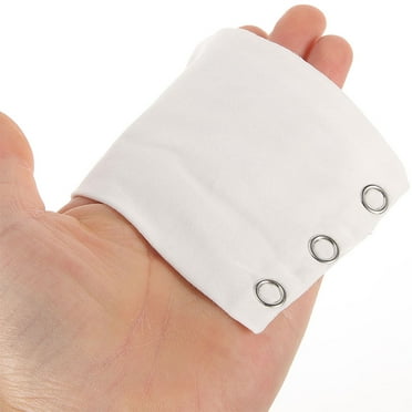 Pawsdot 3Pcs Soft Breathable Fabric Bodysuit Extenders White Snap Fasteners