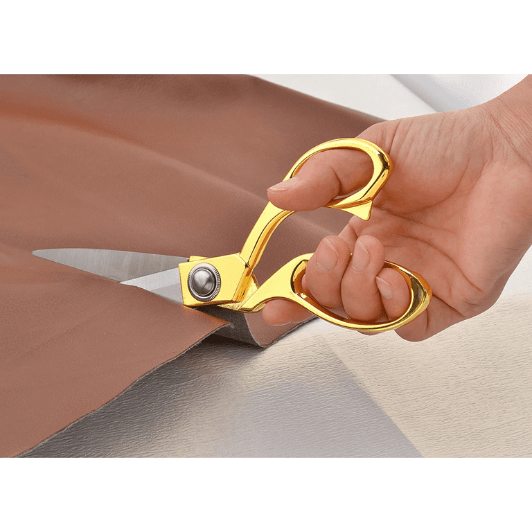 Newness Fabric Scissors, Heavy Duty All Metal Stainless Steel Craft  Scissors, Multi-Purpose Professional Sharp Shears for Tailor Dressmaker  Craft