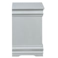 thumbnail image 4 of Tcbosik Contemporary Wooden Nightstand in Silver, 2-Drawer Storage Bedside Table, for Bedroom or Guest Room, No Assembly, 4 of 10