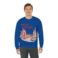 thumbnail image 6 of Merry Bright Christmas House Gift Unisex Heavy Blend™ Crewneck Sweatshirt, 6 of 7