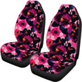 thumbnail image 5 of Uourmeti Hibiscus Bloom Car Seat Covers Protect Car Seat Covers Full Set Breathable Interior Decor Stretchy Fit for Sedans Cars, 5 of 10