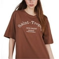 thumbnail image 3 of Ambar Women's St Tropez Printed Tshirt, Brown,L - US, 3 of 4