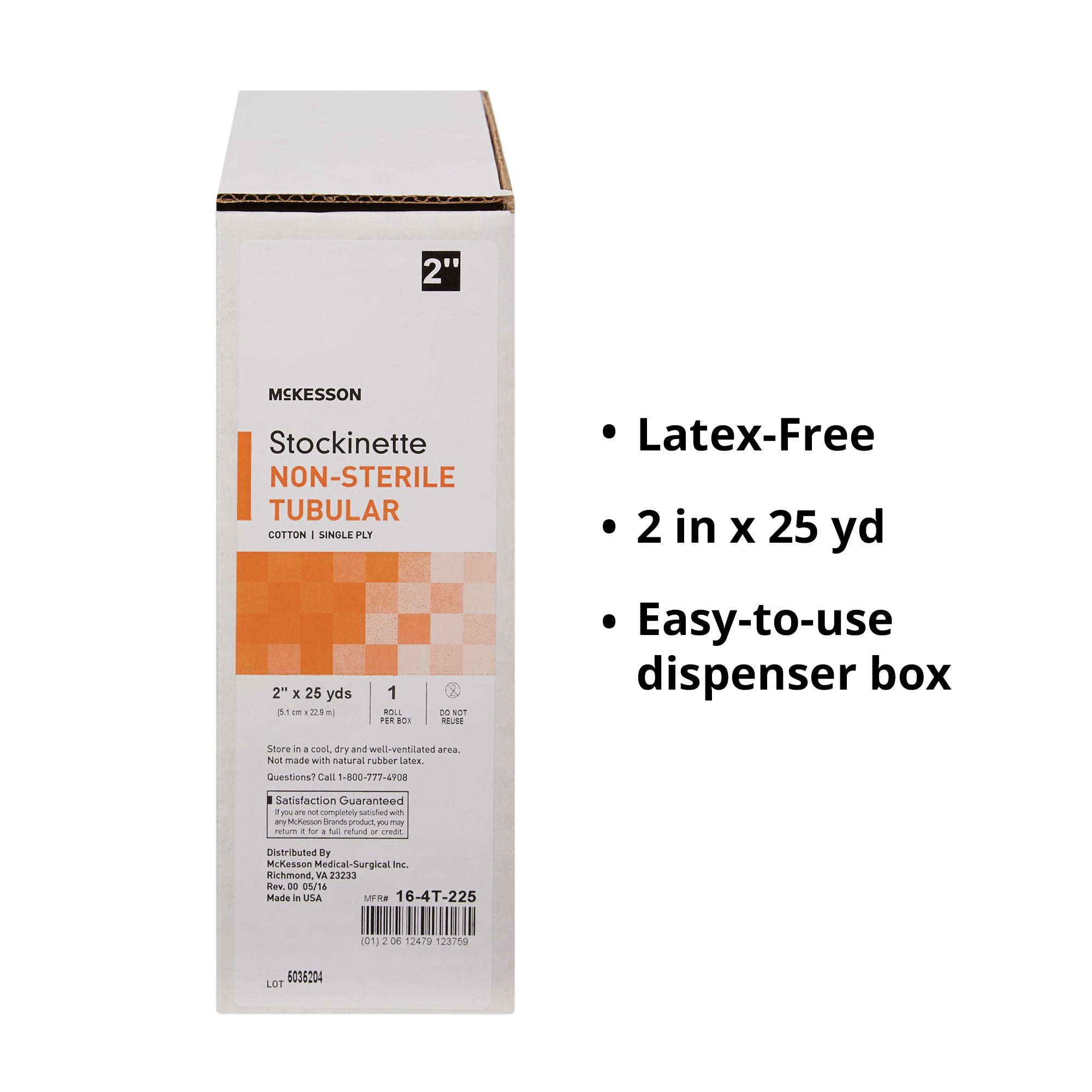 McKesson Tubular Stockinette - Medical, Non-Sterile Cotton Wrap, 2 in x 25 yd, 1 Count, 1 Pack