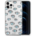 thumbnail image 1 of Case Yard iPhone-12/12-Pro Case Clear Soft & Flexible TPU Ultra Low Profile Slim Fit Thin Shockproof Transparent Bumper Protective Cover Drop Protective Cell Phone Cases (All Seeing Eyes), 1 of 8