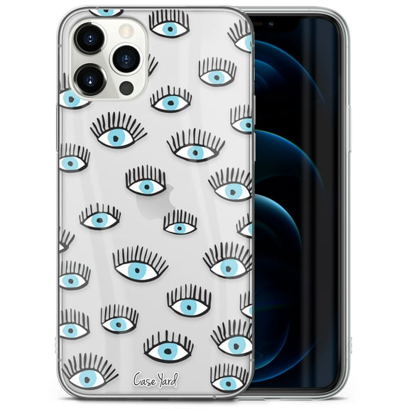 TPU Clear Case for iPhone 13 Mini with All Seeing Eyes design phone cover