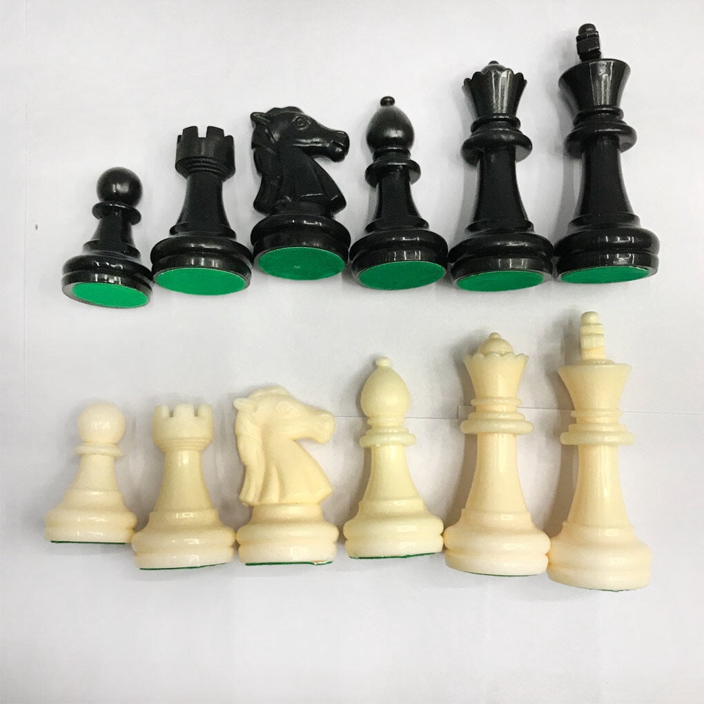 justharion 32 Chess Pieces 6.4cm King Chessmen Adults Children