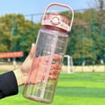 thumbnail image 4 of Ludlz 2000ML Water Cup Large Capacity Food Grade Sealed Leak-proof with Scale Drink Sport Water Bottle with Straw Household Supplies, 4 of 8