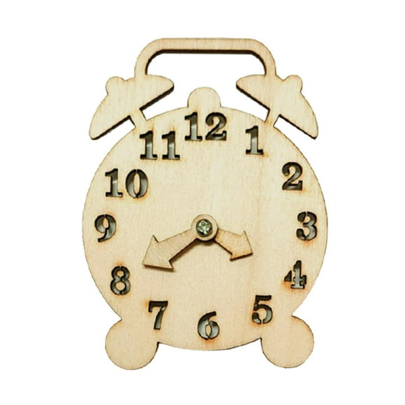 HILABEE Montessori Kids Clock Learning Toy Handicraft Toy Toddlers Educational Teaching