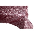 thumbnail image 3 of Sheer Lace Tablecloth Overlay Wedding and Party Decoration Burgundy, 3 of 3