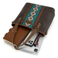 thumbnail image 6 of Wrangler Weatern Tote Bag for Women Medium Sized Aztec Handbags with Crossbody Strap, Coffee-turquoise, 6 of 7