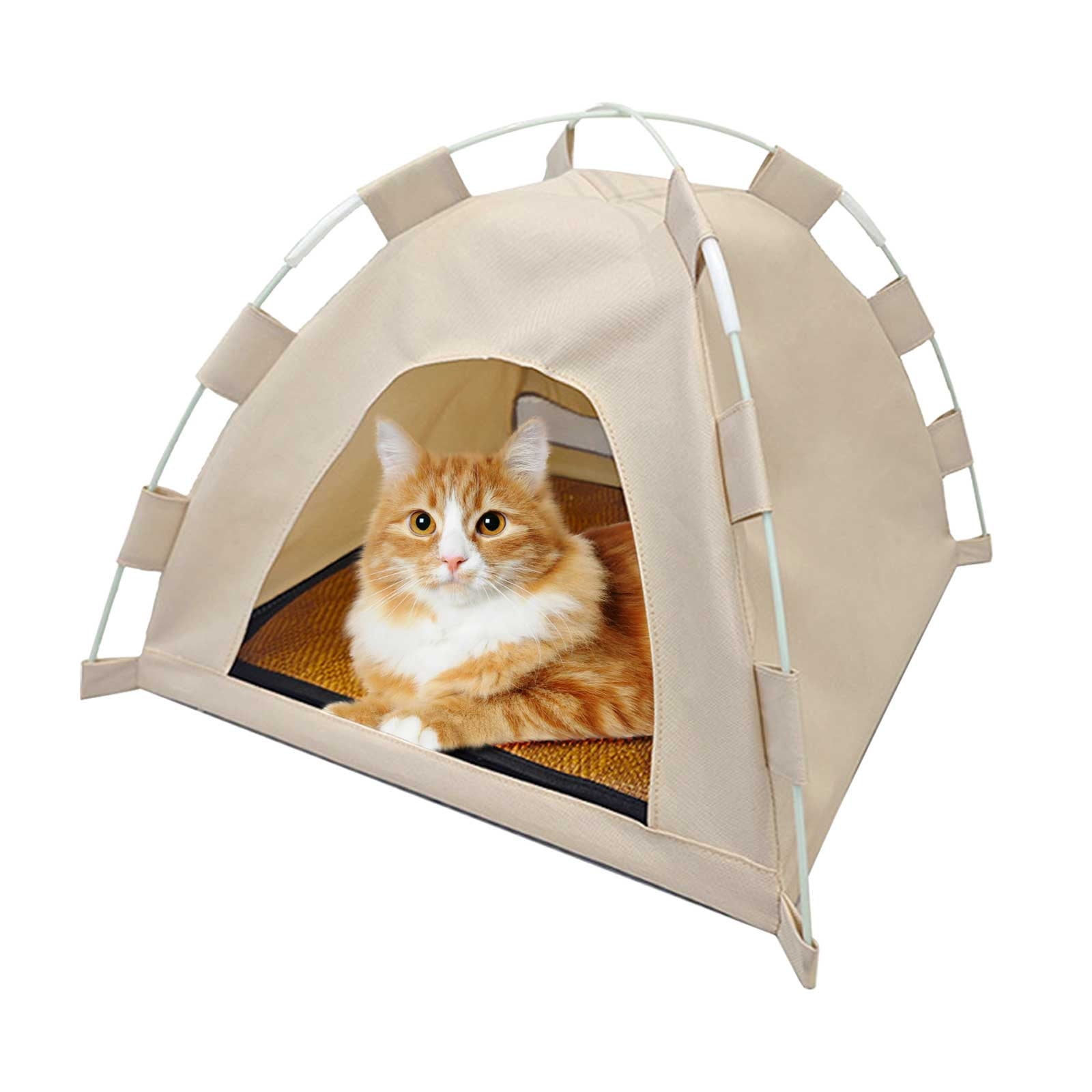 Yannianjz Pet Tent, Foldable Portable Cat House for Outdoor Camping Travel, Removable Enclosed Dog Bed for Indoor Use, Collapsible Pet Shelter for Small Animals, Easy Clean Travel Crate