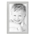 thumbnail image 2 of ArtToFrames 14" x 22" Metro Ice Silver Black Picture Frame, 14x22 inch Silver Wood Poster Frame (WOM-5247),  Pack, 2 of 7
