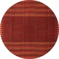 thumbnail image 1 of Ahgly Company Indoor Round Oriental Orange Traditional Area Rugs, 6' Round, 1 of 1