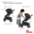 thumbnail image 3 of Carriola de Viaje para Bebe Plegable Ligera con Portabebe-Negro, 3 of 8