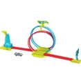 thumbnail image 7 of Hot Wheels Neon Speeders Track Set, Laser Stunt Slamway with 1 Car, Tri-Colored Track, Easy Storage, 7 of 7
