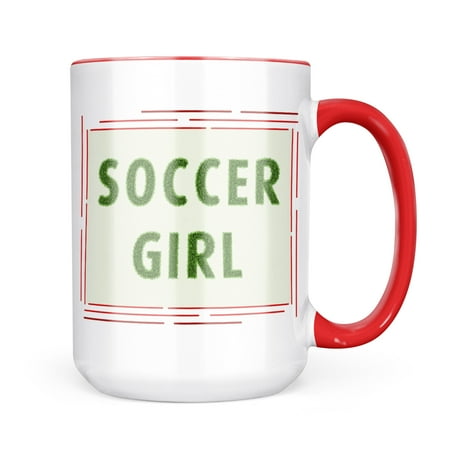 

Neonblond Soccer Girl Soccer Field Grass Mug gift for Coffee Tea lovers