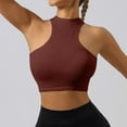 thumbnail image 7 of HOWPAY Full Coverage Bras for Women Push up No Underwire Wireless Supportive Stretch Sports Pullover Tank Tops Comfortable Soft T-Shirt Bra Coffee M, 7 of 7