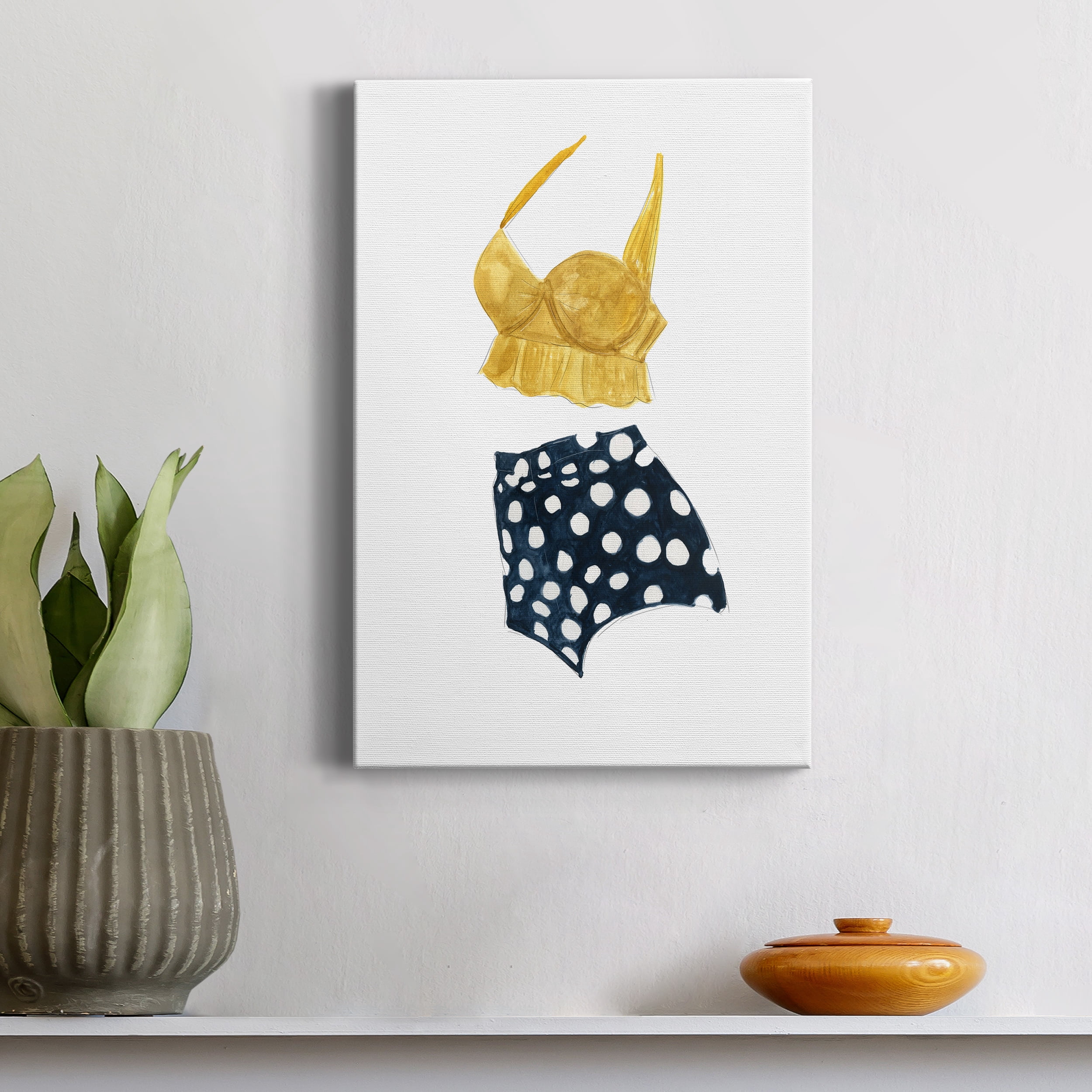 Vintage Swimwear IV Premium Gallery Wrapped Canvas - Ready to Hang - 8 x 12