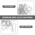 thumbnail image 6 of Greenadscape U Shaped Metal Pins 150Pcs for Securing Floral Arrangements and Plant Decorations Galvanized, 6 of 7