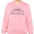 thumbnail image 2 of Skyline Madrid Spain Sweatshirt Unisex 3X-Large Pink, 2 of 5