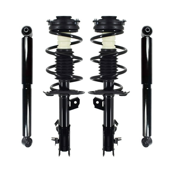 Set 4 Front Quick Complete Strut-Coil Spring-Rear Shock For 2008-2012 Nissan Rogue L4 2.5L AWD