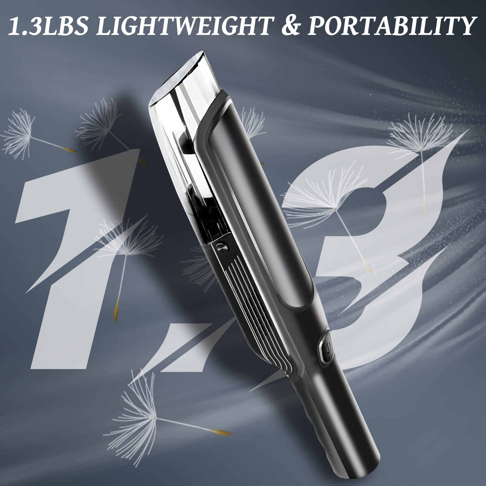 Pentantan Car Vacuum Cleaner, 9000Pa Cordless Handheld Vacuum, Lightweight Powerful Suction with Multi-Nozzles for Car