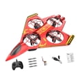 thumbnail image 1 of Avión RC, avión a control remoto, helicóptero RC, para volar, con luces, para Rojo Amarillo 2 Batería, 1 of 9