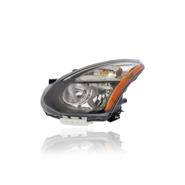 Headlight Assembly - Compatible/Replacement for '14-15 Nissan Rogue Select-S - Halogen With Black-Bezel - Left Hand - Driver - 260601VX0A