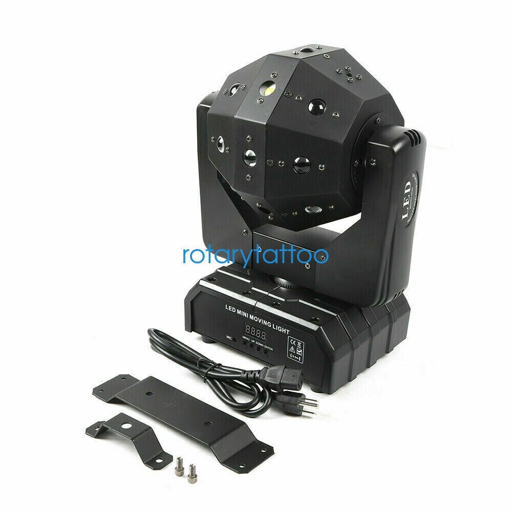 DENEST 16 LED Moving Head RGB Stage Light, DMX Sound Activated DJ Disco Lamp