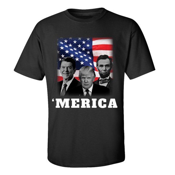 Trenz Shirt Company America's Presidents Unisex Short Sleeve T-shirt-Black-small