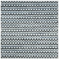thumbnail image 6 of SAFAVIEH Montauk Harding Geometric Striped Cotton Area Rug, Ivory Blue/Black, 9' x 12', 6 of 10