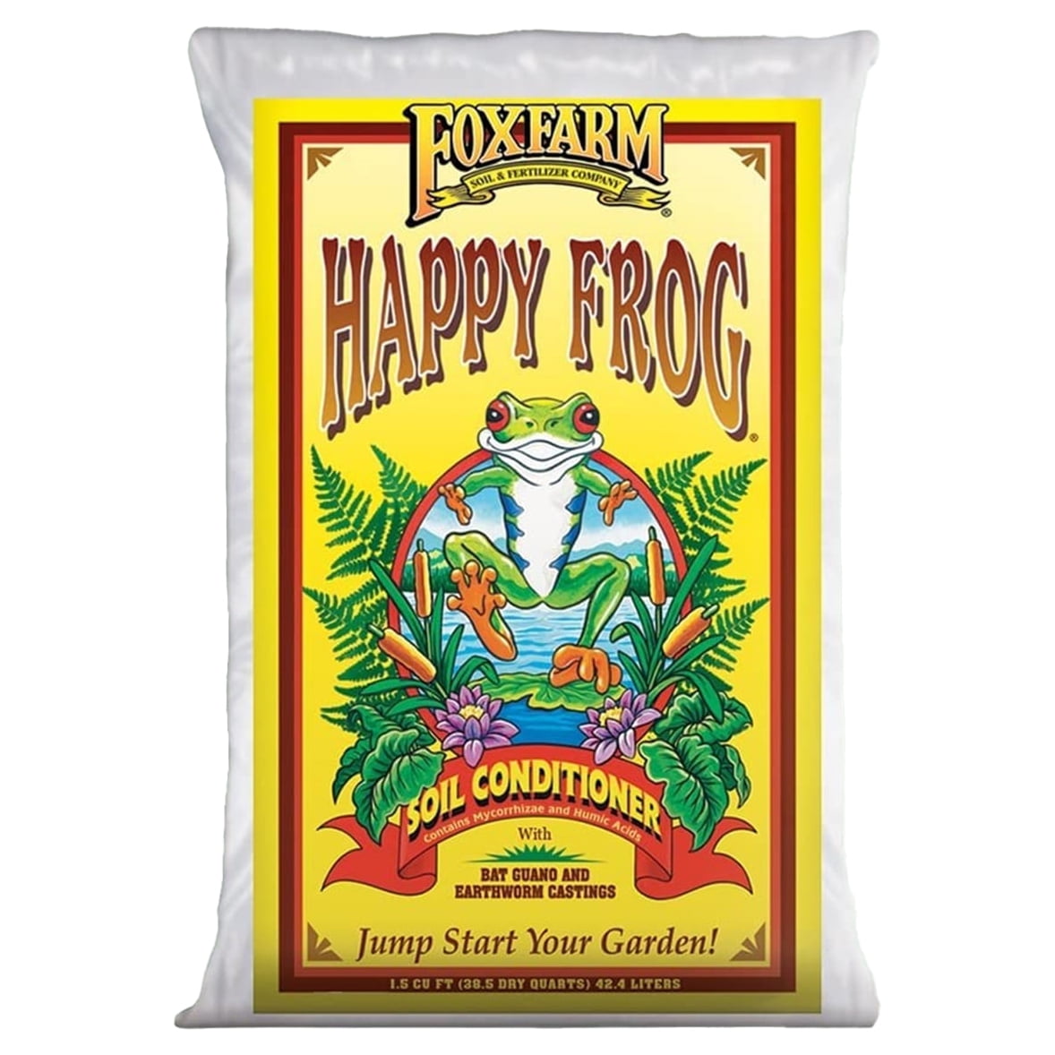 FoxFarm Happy Frog Organic Fruit and Flower Fertilizer, 1.5 Cubic Feet