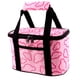 thumbnail image 4 of Bolsa de tela Oxford de gran capacidad, portátil, aislante, reutilizable e impermeable. Rosado, 4 of 6