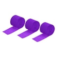 thumbnail image 1 of Unique Bargains Crepe Paper Streamer 32ft Long 1.37 Inch Wide, Purple 3 Pack, 1 of 5